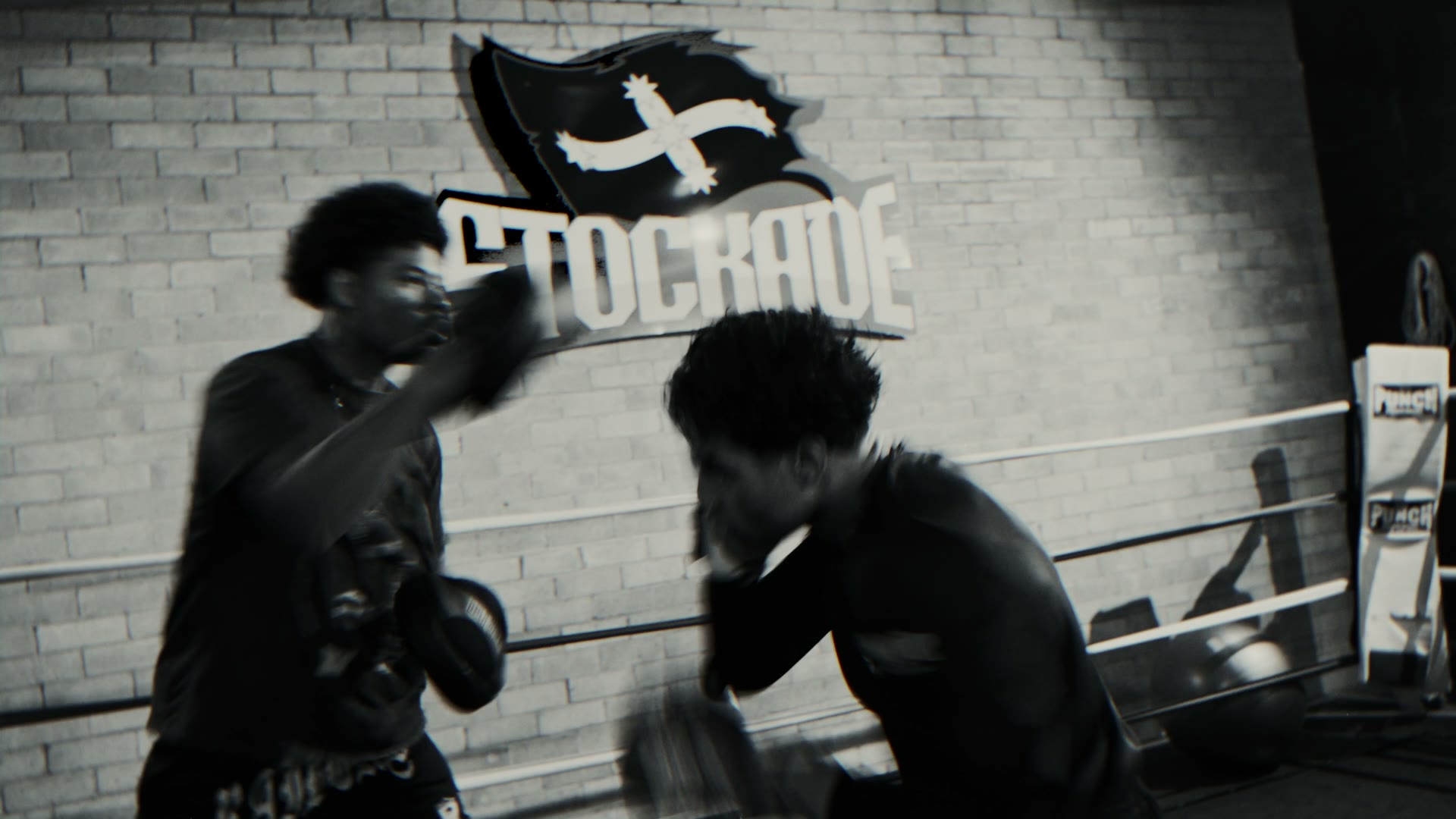 Pad work under the Stockade sign
